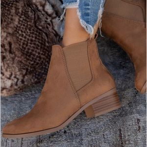 Suede Chelsea Booties